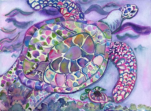Purple Turtle | Peabody Gallery