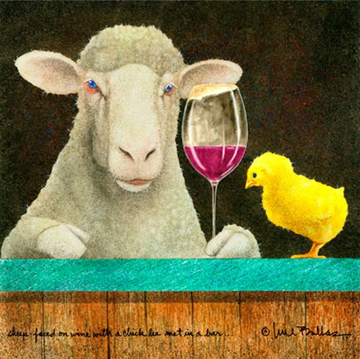 Sheep Faced on Wine with a Chick He Met in a Bar | Peabody Gallery