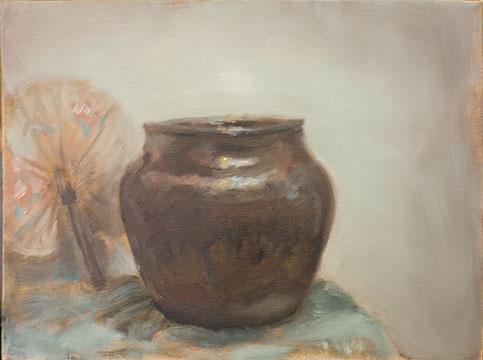 Bean Pot with Fan | Peabody Gallery