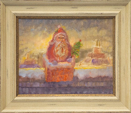 Santa in Chimney | Peabody Gallery