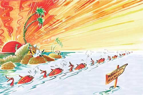 Racing North To Get Cool | Peabody Gallery