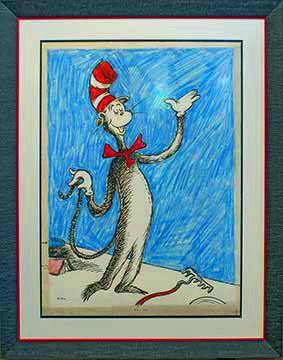 Cat Behind the Hat Dr. Seuss Exhibition - Peabody Gallery